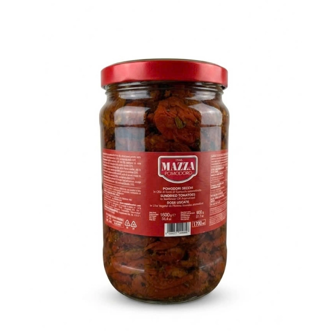 CÀ CHUA PHƠI NẮNG NGÂM DẦU HOA HƯỚNG DƯƠNG - MAZZA 1,7KG ITALIA