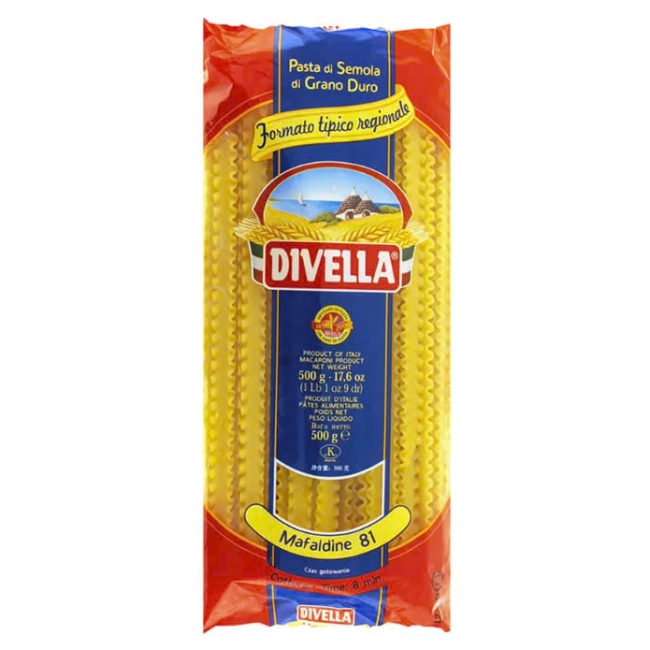 Mì Ý Mafaldine (500g) – Sợi To - Xoắn Divella